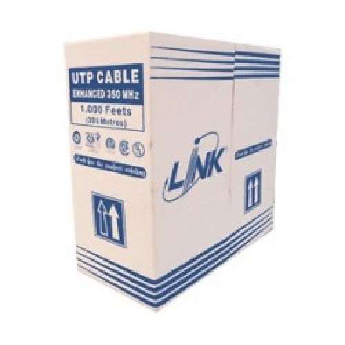 [US-9015] ราคา ขาย จำหน่าย Link CAT 5E UTP Enhanced CABLE (350 MHz.), CMR, White 305 M./Box