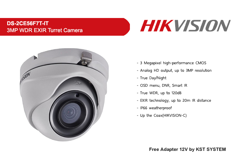 Hikvision HDTVI WDR 4ตัว HP300402